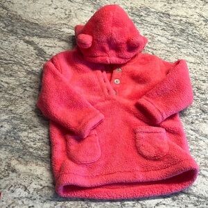 Carters Fleece Hooded Hot Pink Jacket 12 months Preloved Girls